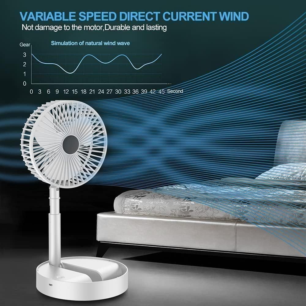 Smart Telescopic Rechargeable Fan