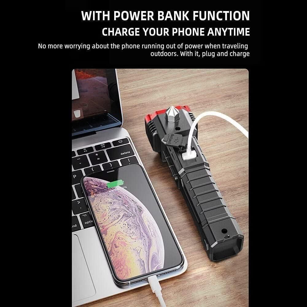 All-in-One Safety Torch – Car, Camping, Outdoor Use