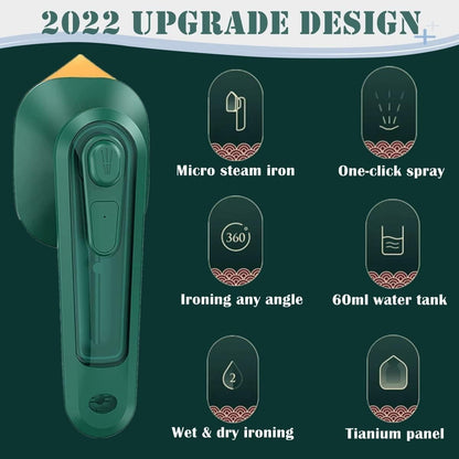 Mini Travel Steamer & Iron – Dry/Wet Use