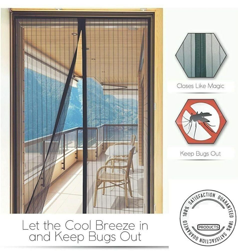 Magnetic Mosquito Net Door Curtain – Foldable Mesh
